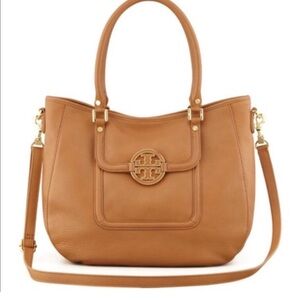 Tory Burch Leather Hobo in Royal Tan